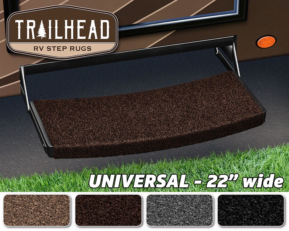 Prest-O-Fit 2-0221 Grizzly Brown Rv Step Rug   Grizzly Brown Rv Step Rug