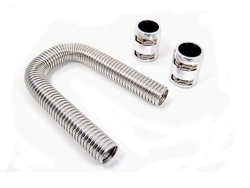 Racing Power Company R7304 24" Stainless Steel Radiator Hose Kit With Polished