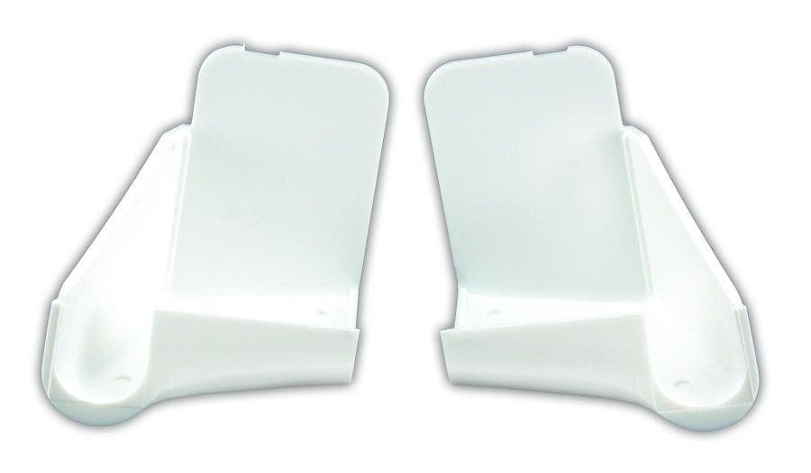 Jr Products 389Pw-A Polar White Rain Gutter Spout   Drip Rail Gutter Spout