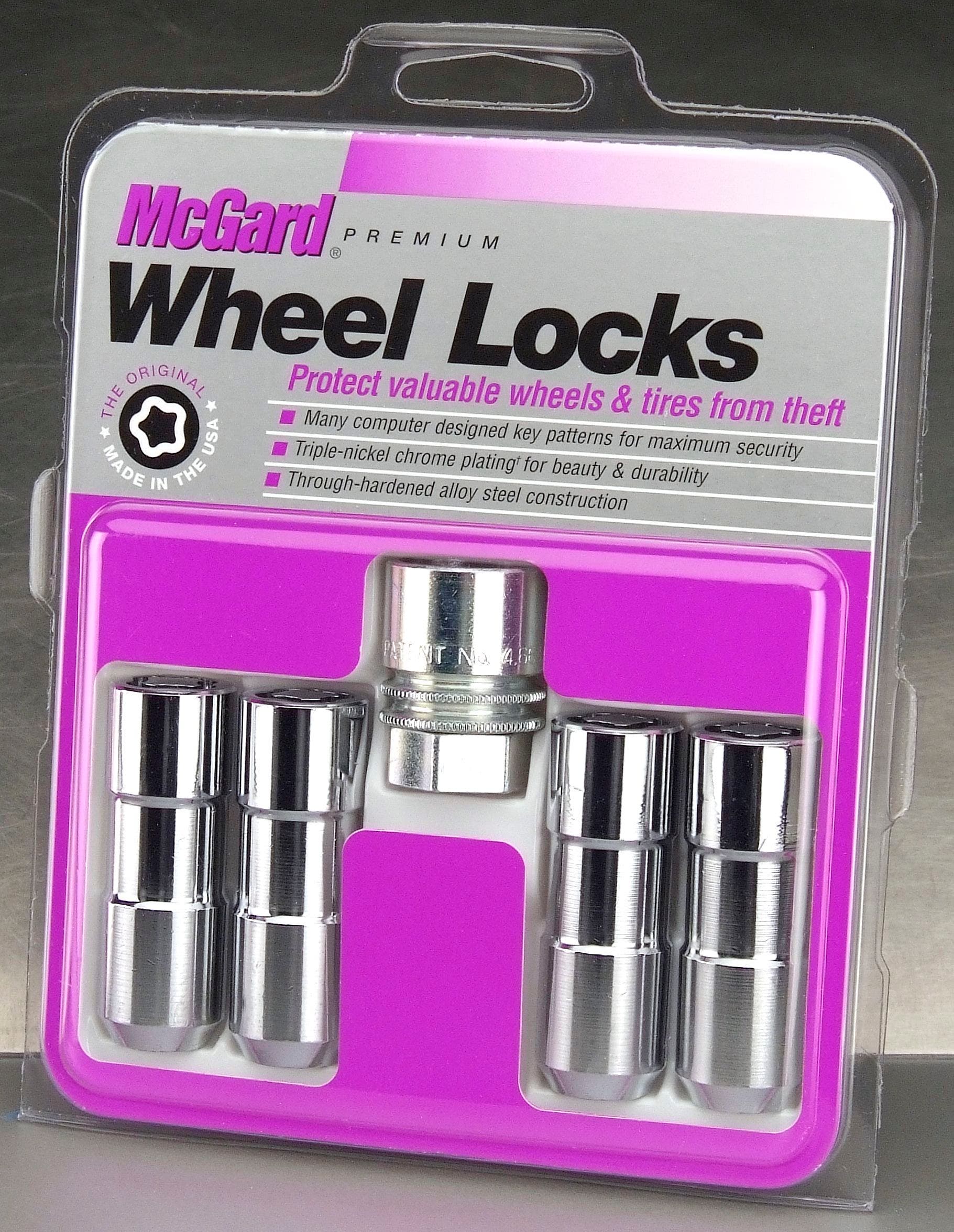 Mcgard 24134 Chrome Cone Seat Wheel Locks (9/16" - 18 Thread Size) - Set Of 4