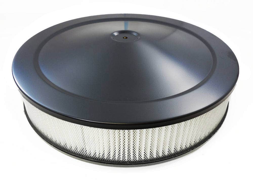 Racing Power Company R2195bk-Box - Black 14" X 3" Muscle Car Style Air Cleaner