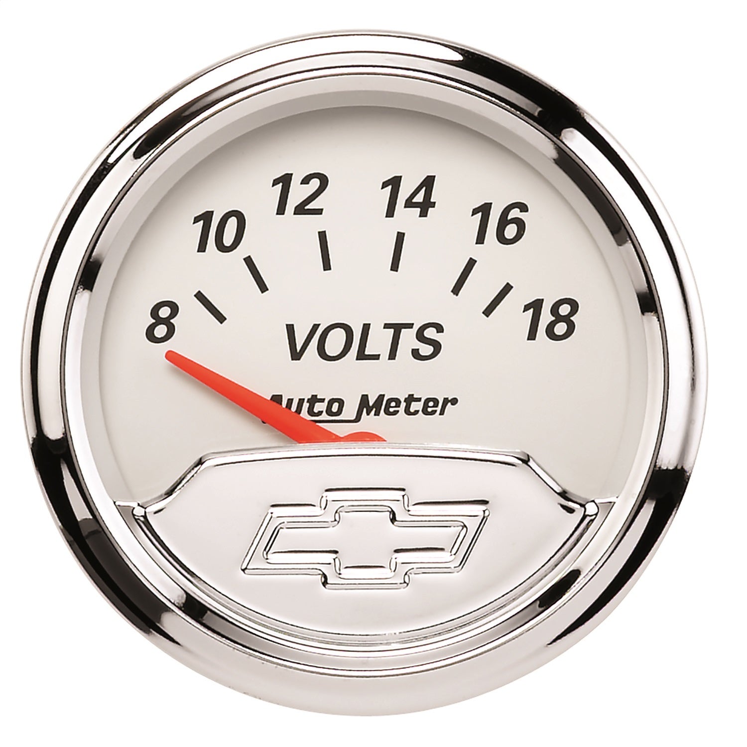 Autometer 1391-00408 Chevy Vintage Electric Voltmeter Gauge   Chevy Vintage