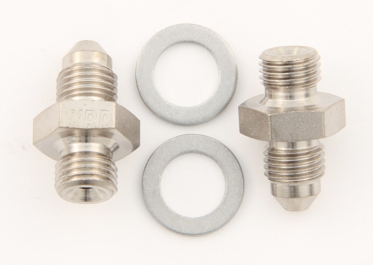Xrp 402733 3/8-24 To Size 3 Steel Crush Washer Seal Adapter - Pair   3/8-24 To