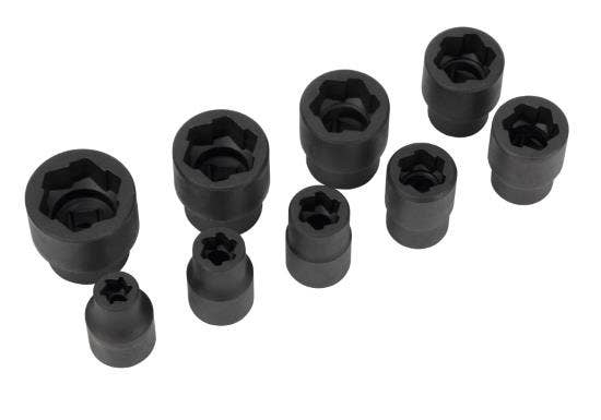 Performance Tool W38917 3/8" Dr. 9 Piece Bolt Extractor Set (Metric) Bolt