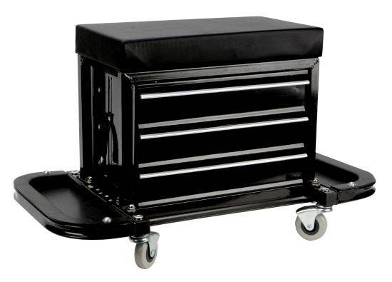 Jp_Parallel_Import W85025   Mechanic Stool; Seat Color - Black, Seat Material -