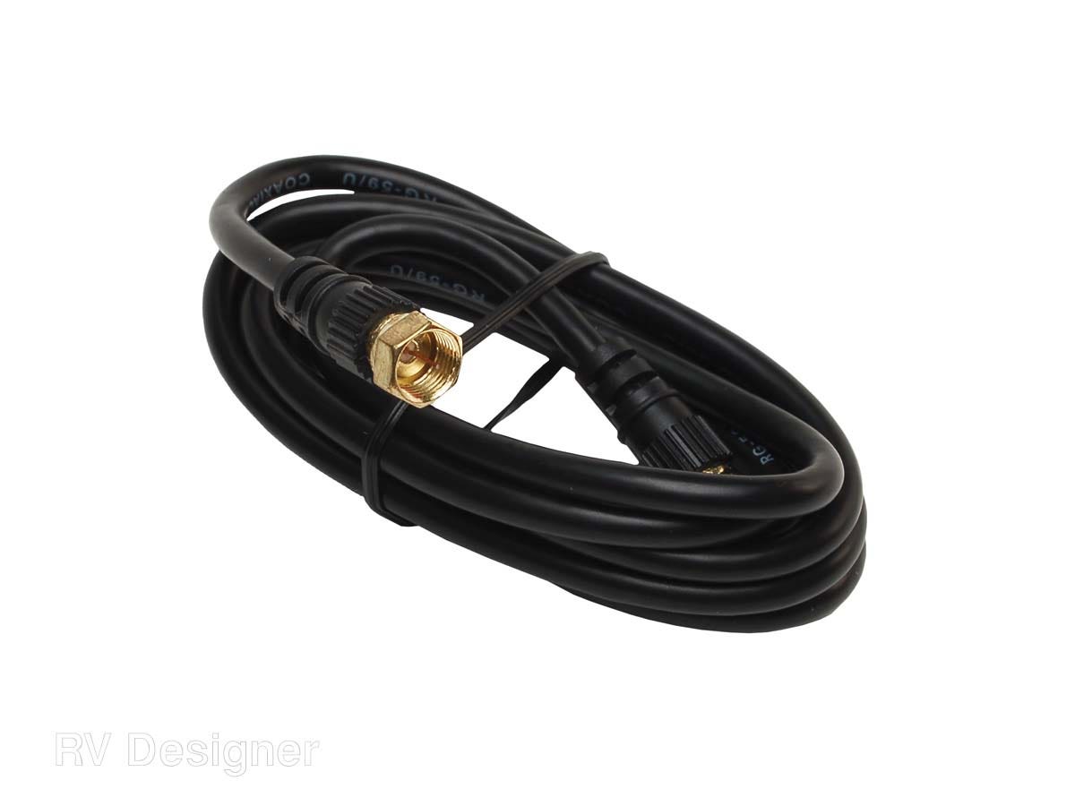 Rv Designer T173, Tv Hook Up Tv Cable, Rg59, 6 Foot   Audio/ Video Cable; Use -