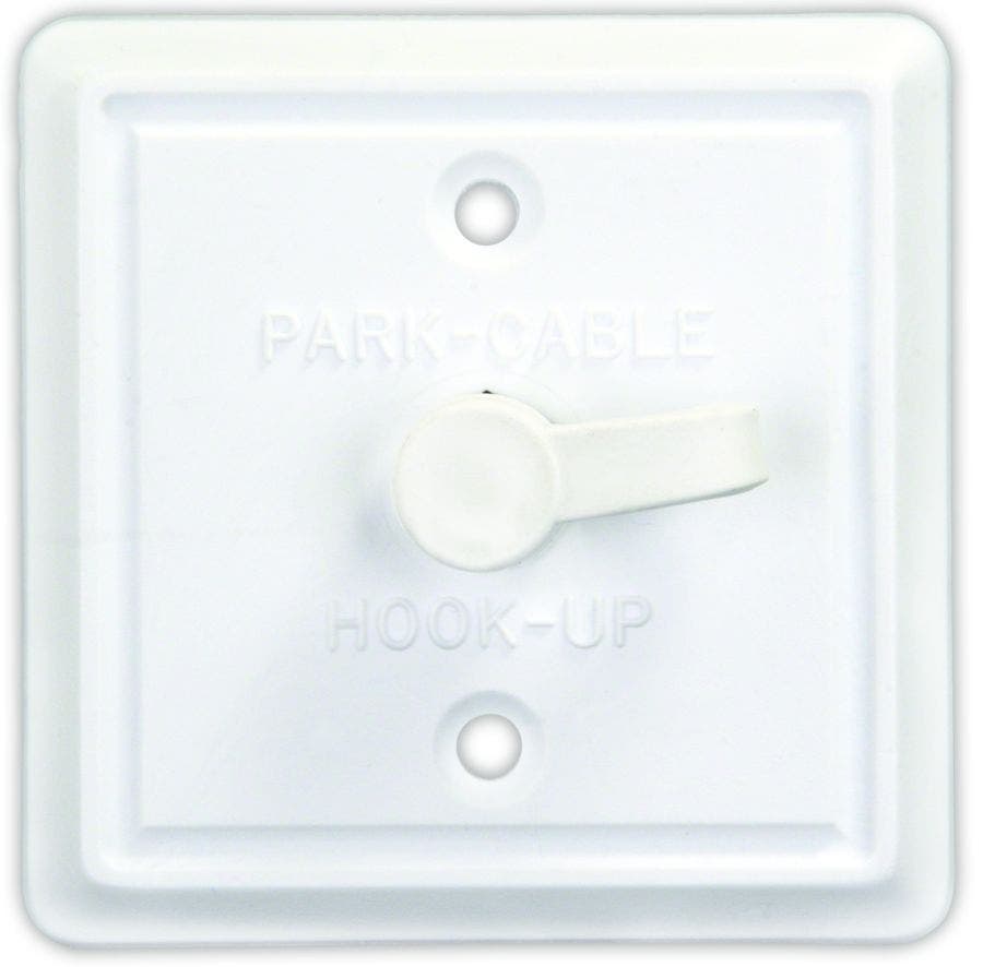 Jr Products 47795 Square Cable Tv Plate   Tv Cable Entry Plate; Compatibility -