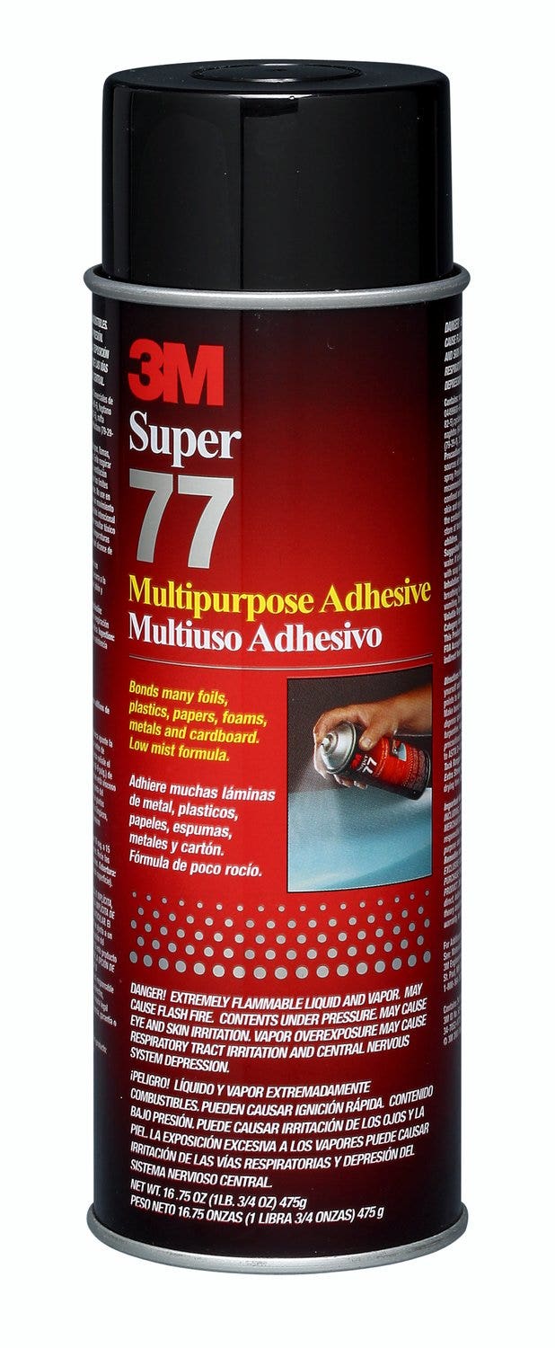 3M Super 77 Multipurpose Permanent Spray Adhesive Glue, Paper, Cardboard,