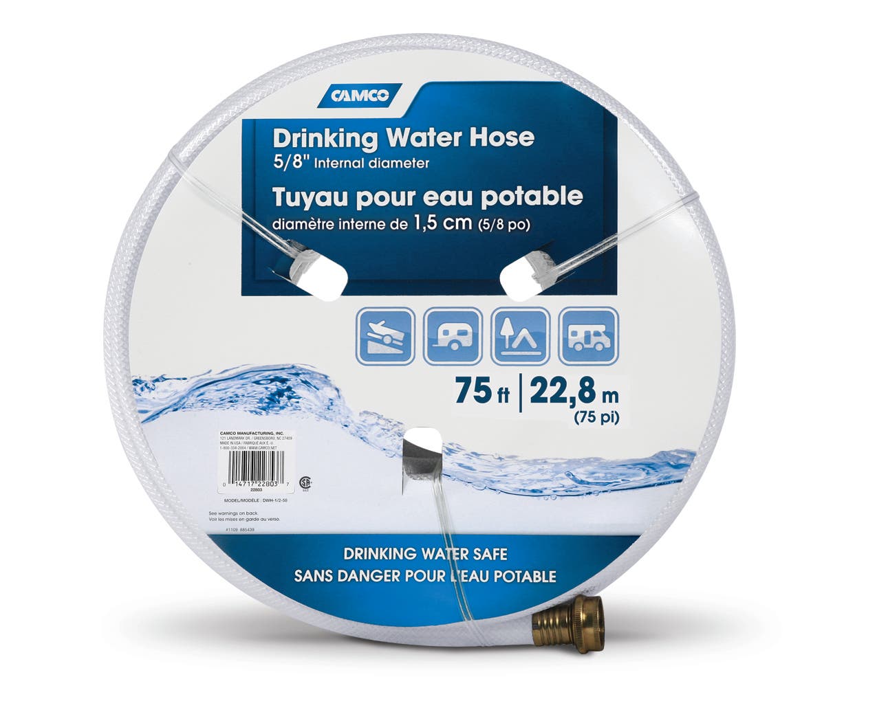 Camco 75Ft Tastepure Drinking Water Hose- Lead And Bpa Free, Reinforced For