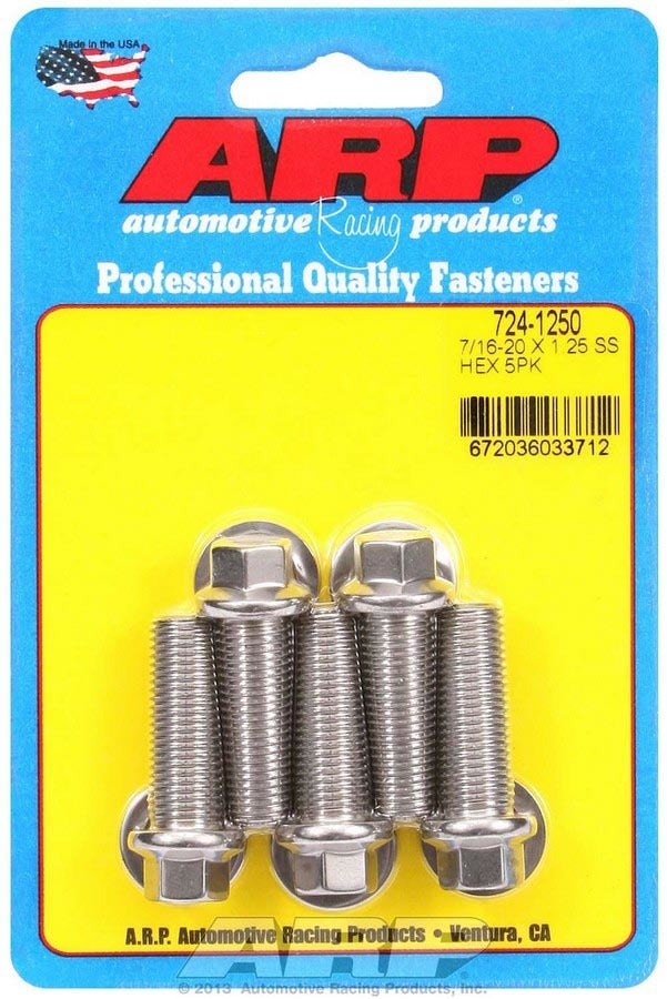 Arp (724-1250) Hex Bolt, Stainless Steel Arp () Hex Bolt, Stainless Steel