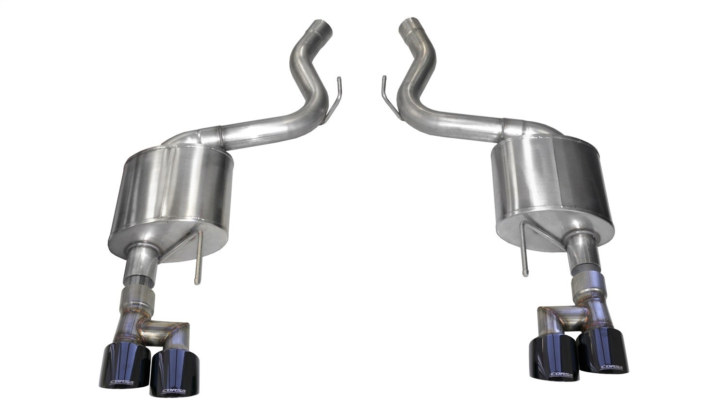 Corsa Performance 21039Blk Sport Axle-Back Exhaust System Fits 18-23 Mustang