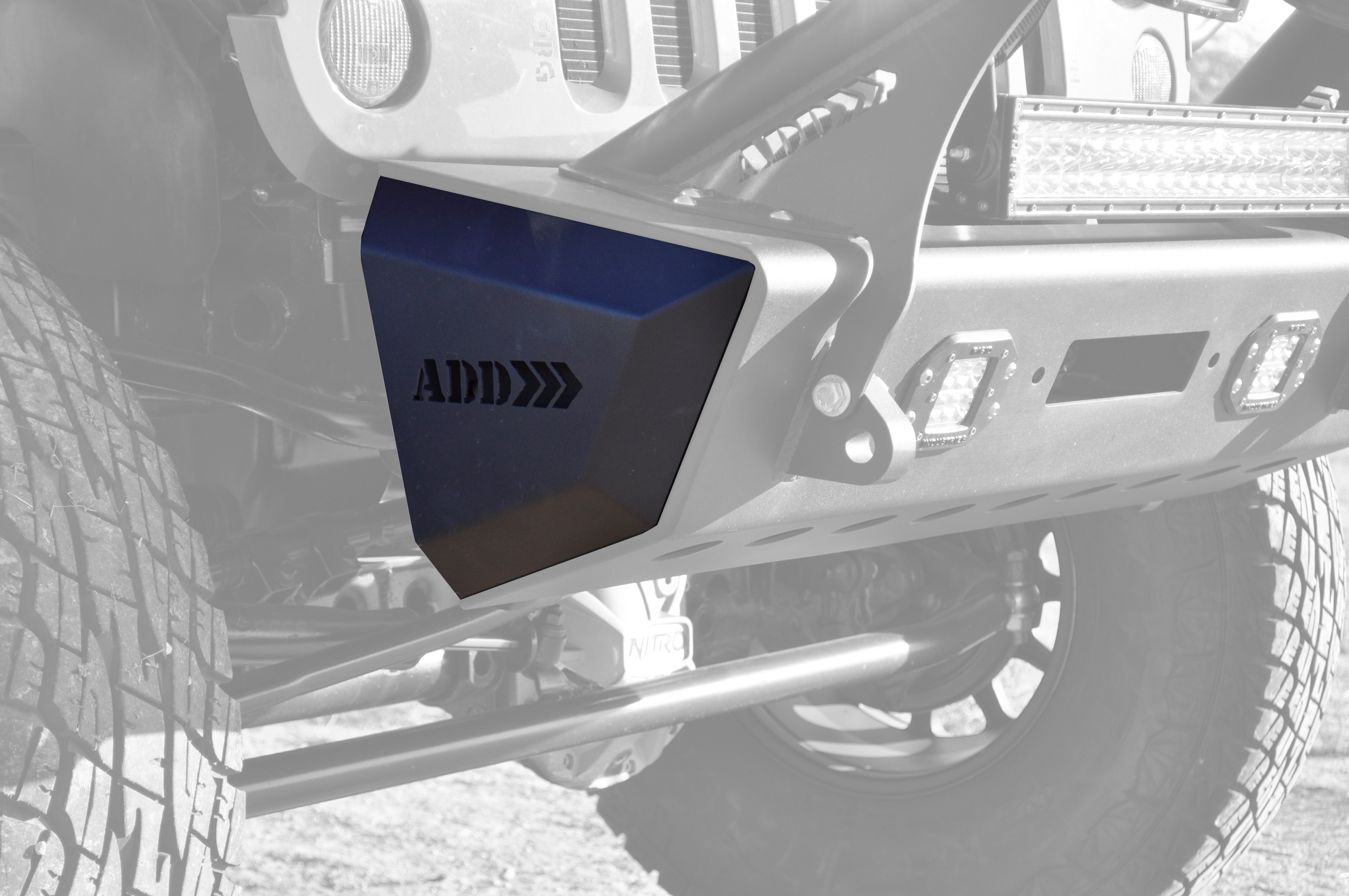 Addictive Desert Designs F95128na01na Stealth Fighter Rock Caps For Jeep Jk