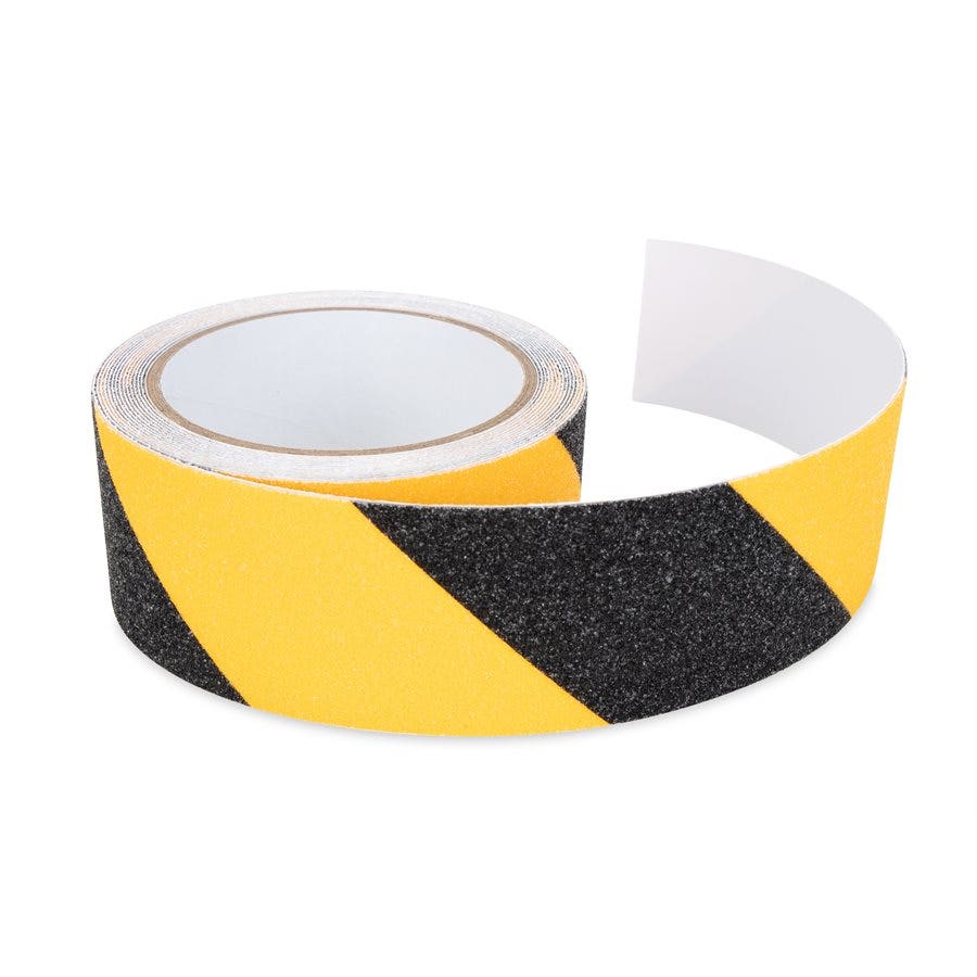Camco 25405 Non-Slip Grip Tape For Steps (2" X 15', Black/Yellow)   Grip Tape;
