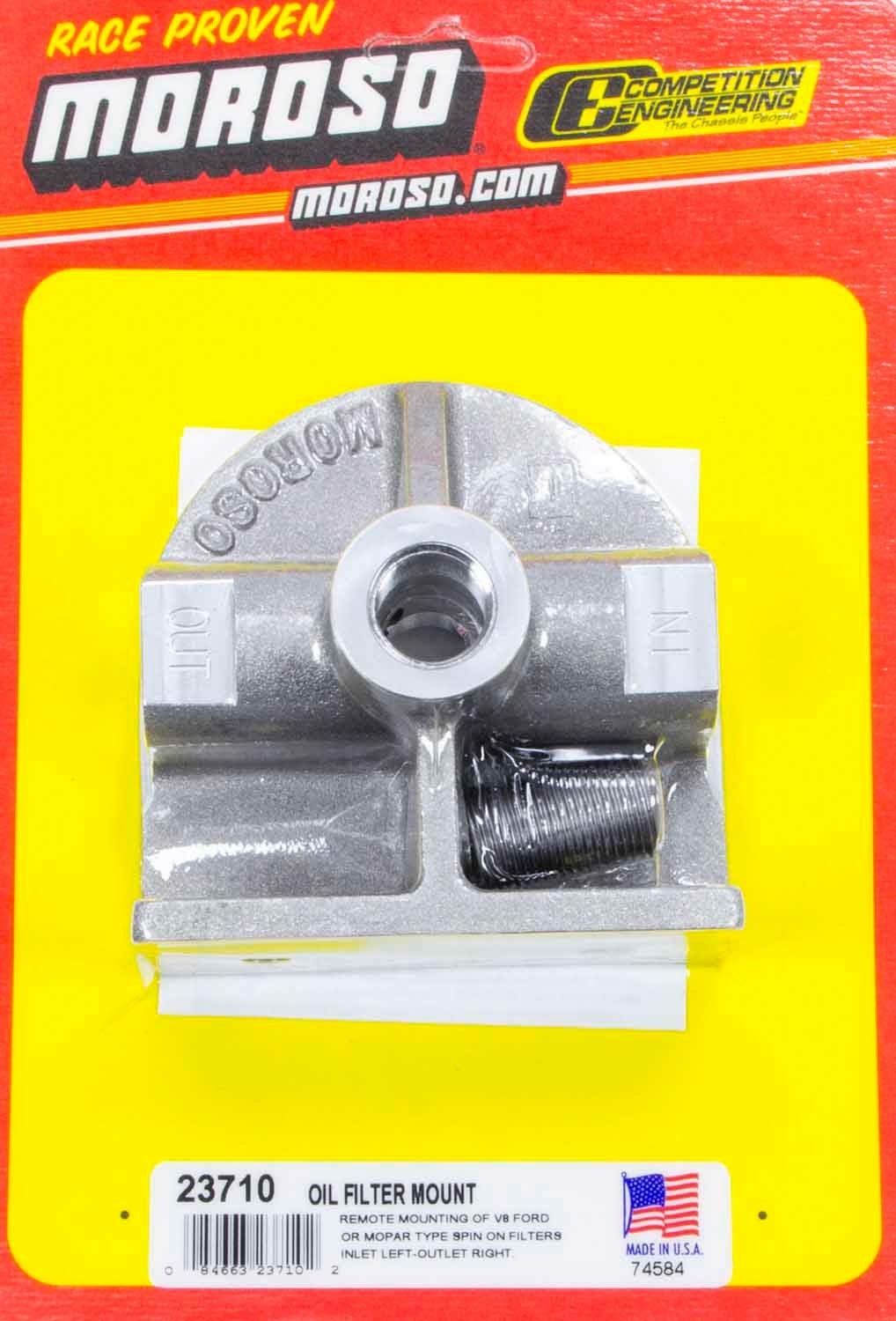 Moroso 23710 Oil Filter Mount   Oil Filter Mount