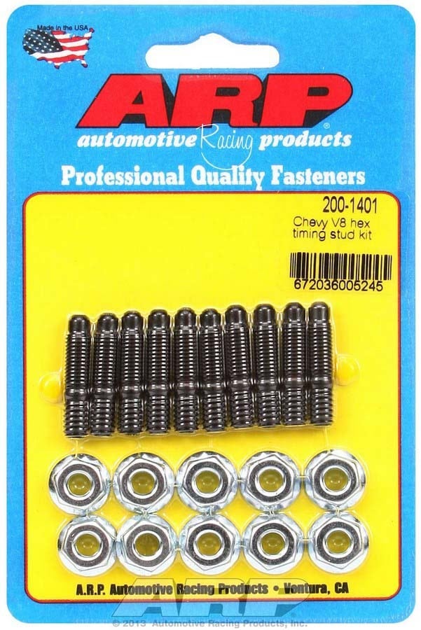 Arp 2001401 Black Oxide Chrome Moly Timing Cover Stud Kit Arp 2001401 Black