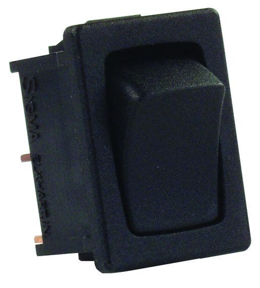 Jr Products 12815 Black Spst Mini Mom-On/Off Switch   Multi Purpose Switch; Type