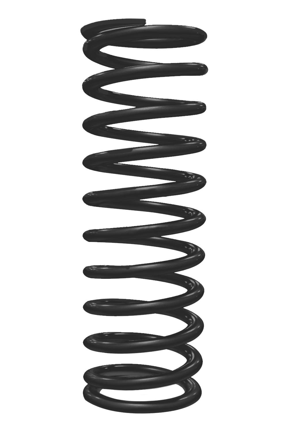 Qa1 Spring, Cr-Si High Travel 2-1/2" Id, 14" X 350 Lbs/In. Black Pwdr Coat