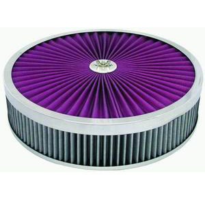 Racing Power R2029x Chrome 14" X 3" Super Flow Filter Air Cleaner Set - Washable
