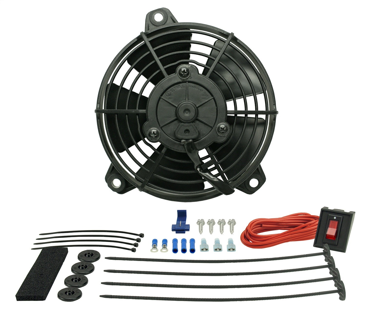 Derale 16505 Tornado Electric Puller Fan   Cooling Fan Tornado; Depth - 2-1/4