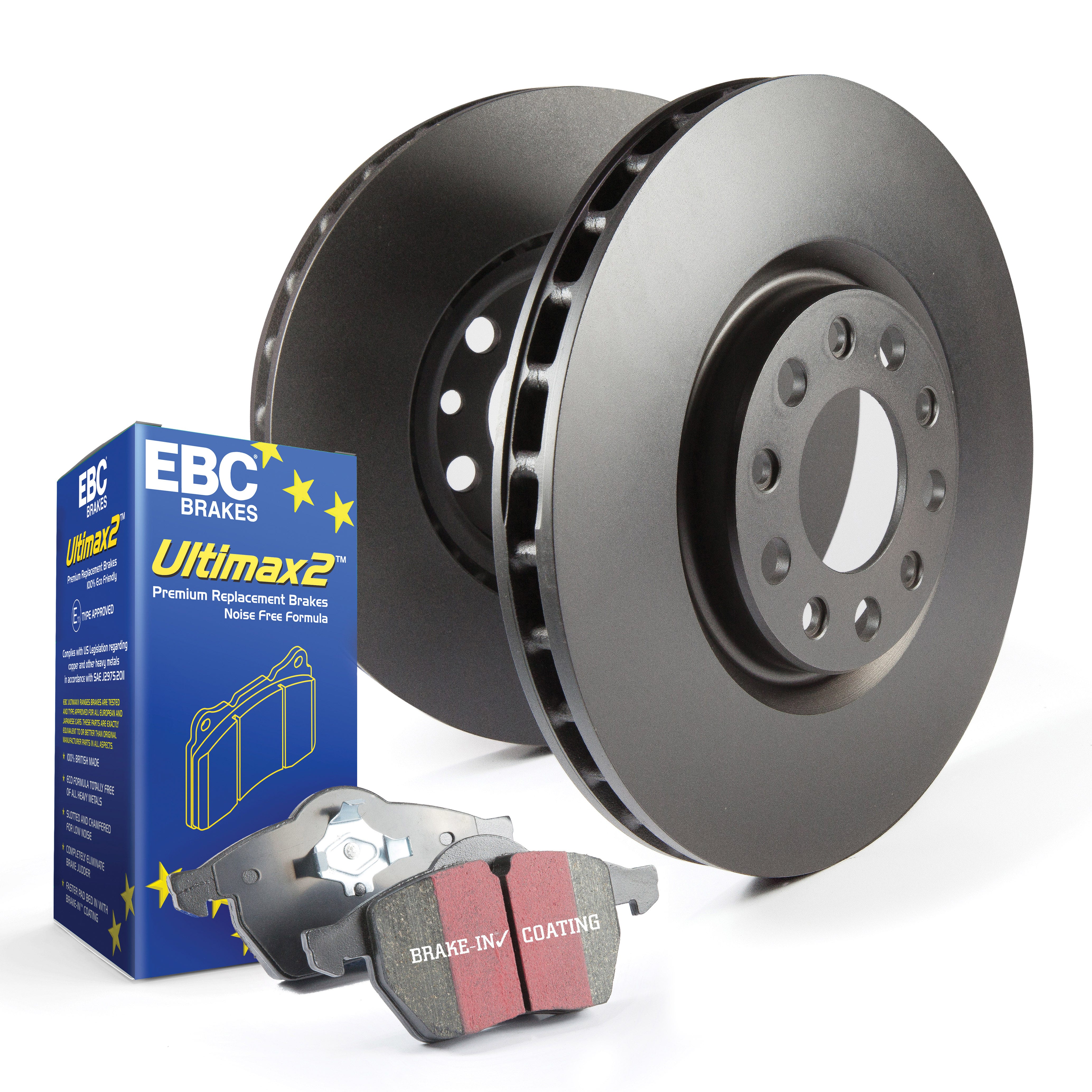 Ebc Brakes S1kr1318 S1 Kits Ultimax 2 And Rk Rotors Fits 06-18 Hs250h Rav4   S1