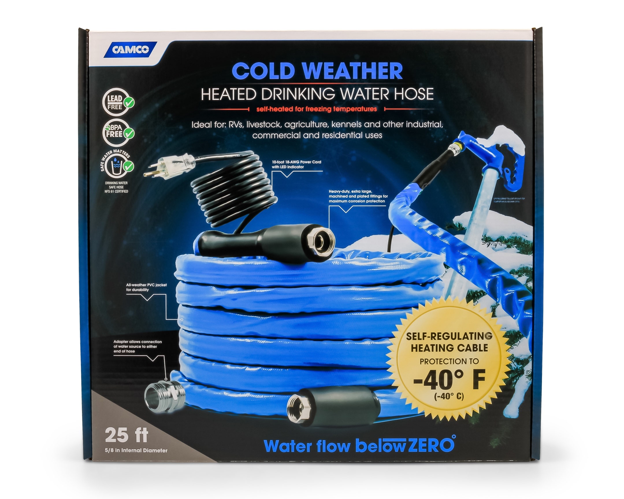 Camco 22922 Heated Drinking Water Hos   Heated Drinking Water Hos