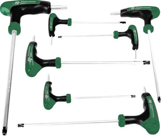 Perform Tool W1713 T-Handle Stardriver Set - 7 Pieces Allen Wrench  Type -