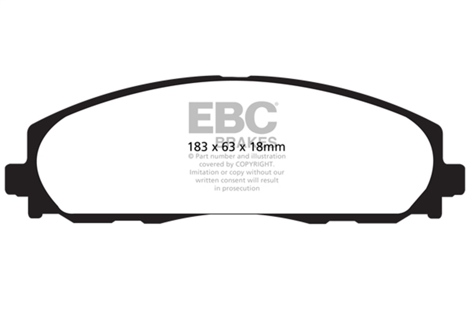 Ebc Brakes Dp61888 6000 Series Greenstuff Truck/Suv Brakes Disc Pads   6000