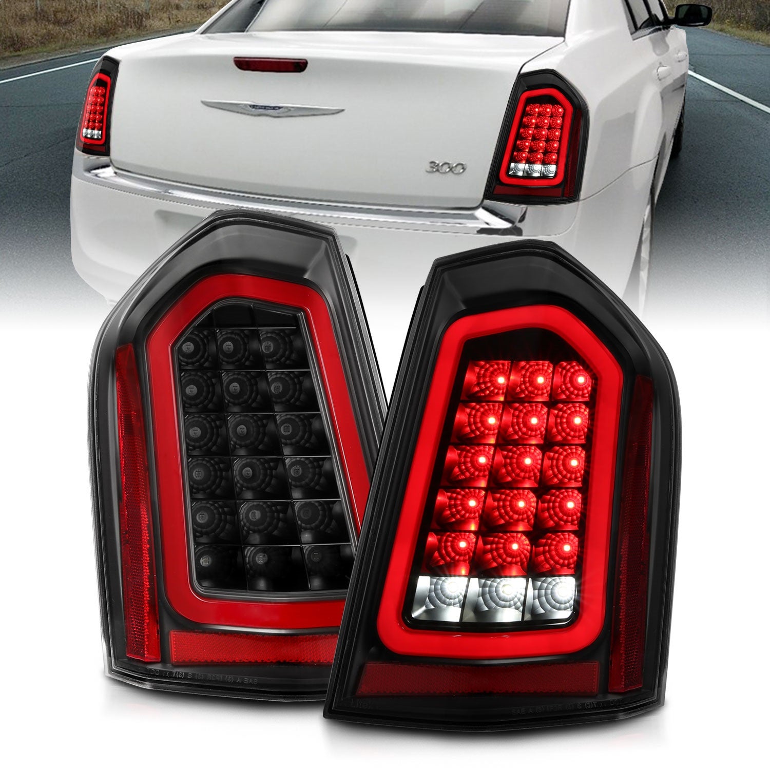 Anzo Usa 321343 Tail Light Assembly Fits 11-14 300   Tail Light Assembly Fits