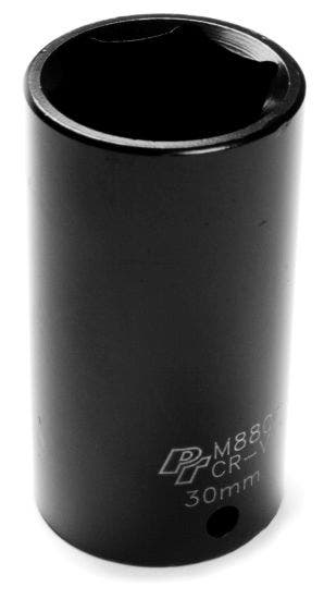 Performance Tool M880 1/2" Drive 6Pt Impact Socket, 30Mm Socket  Type - Metric,