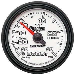 Autometer 7503 Phantom Ii Mechanical Boost/Vacuum Gauge Auto Meter Products 7297