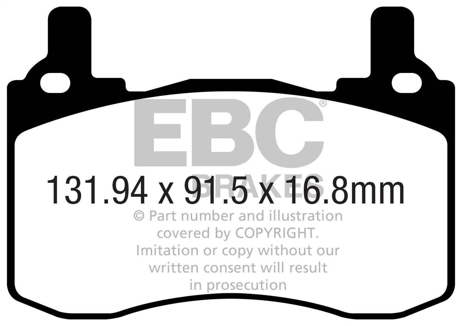 Ebc Brakes Dp22357 Greenstuff 2000 Series Sport Brake Pads Fits G70 Stinger