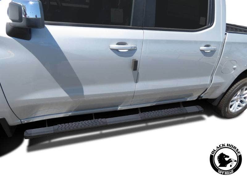 Black Horse Off Road Cutlass Running Boards Black Aluminum Rn-Gmsil-85-Bk-19