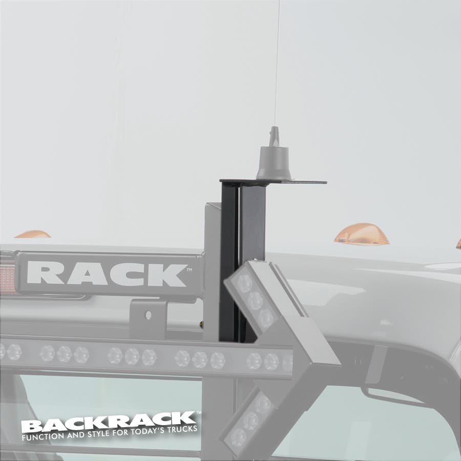 Backrack 91008 Antenna Mount Bracket Back Rack  Headache Rack Antenna Mount;