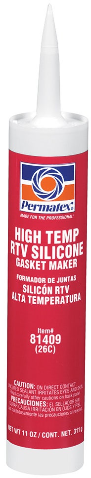Permatex 81409 High-Temp Red Rtv Silicone Gasket, 11 Oz.   High-Temp Red Rtv