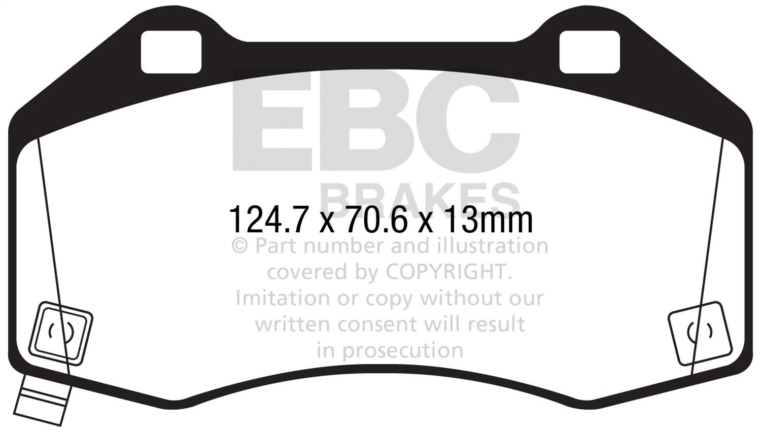 Ebc Brakes Dp42286r Yellowstuff Street And Track Brake Pads   Yellowstuff Street