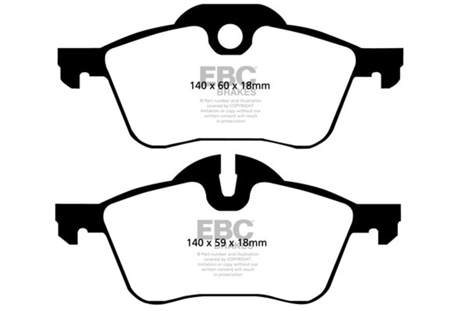 Ebc Brakes Dp41388r Yellowstuff Street And Track Brake Pads Fits 02-09 Cooper
