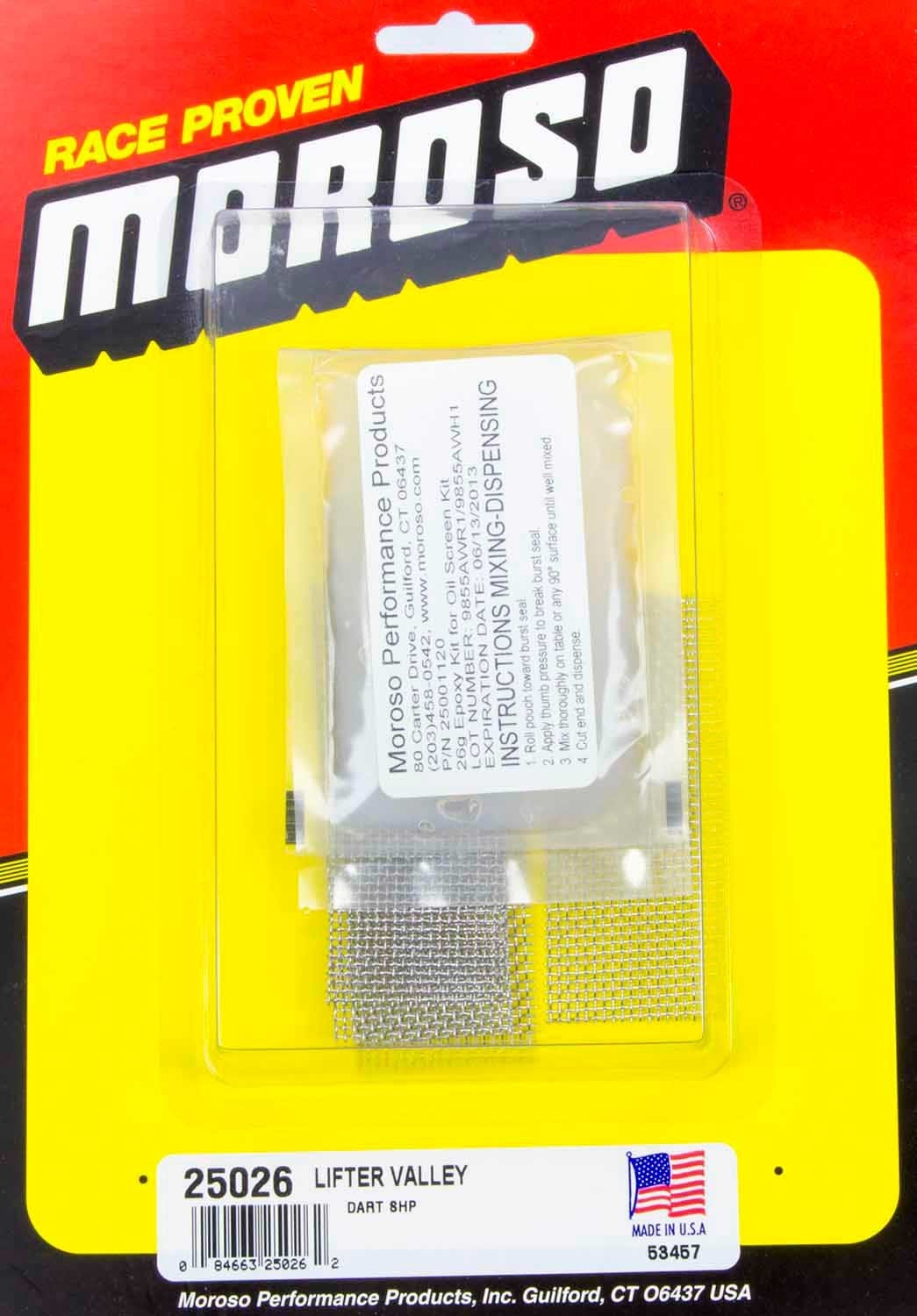 Moroso 25026 Oil Pump Pick-Up Screen Kit   Oil Pump Pick-Up Screen Kit