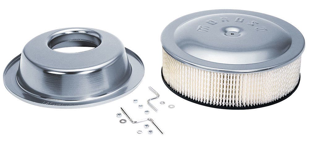 Moroso 65928 14" X 4" Offset Racing Air Cleaner   14  X 4  Offset Racing Air