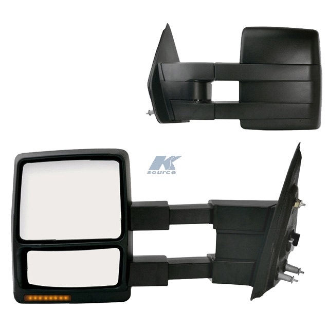 Fit System - 61185-86F Towing Mirror Pair For Ford F150 Extendable, W/Turn