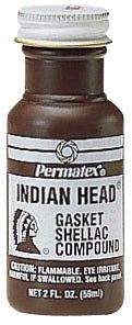 Permatex 20539 Indian Head Gasket Shellac Compound, 2 Oz.   Indian Head Gasket