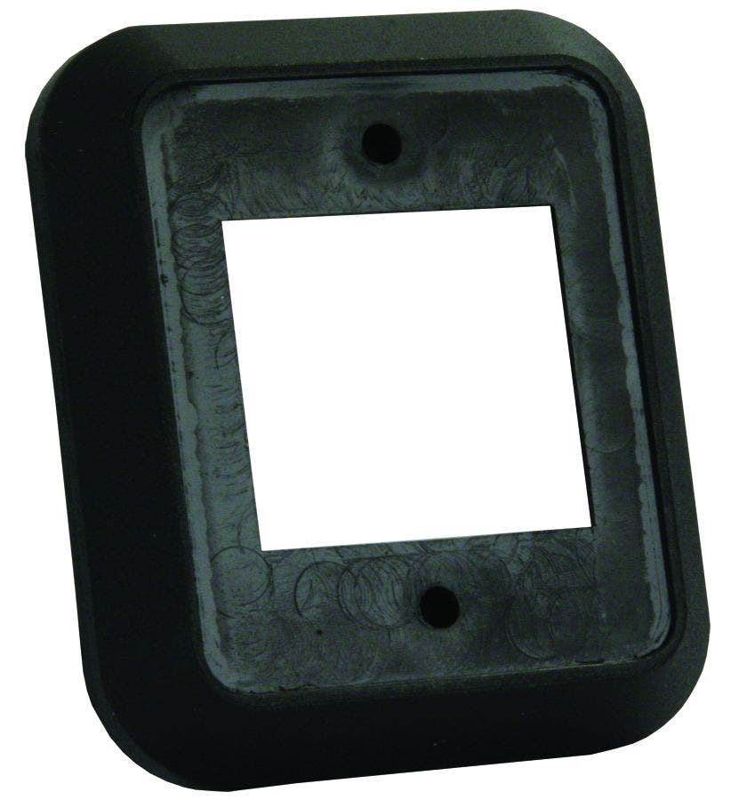 Jr Products 13525 Double Switch Wall Spacer - Black   Switch Plate Cover;
