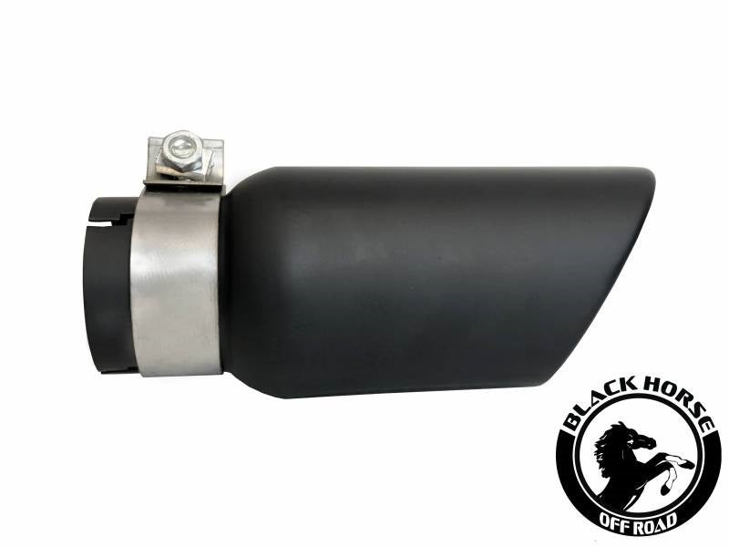Black Horse Mtrr01bk -Universal Muffler Tip-Muffler Tip Black Horse Mtrr01bk