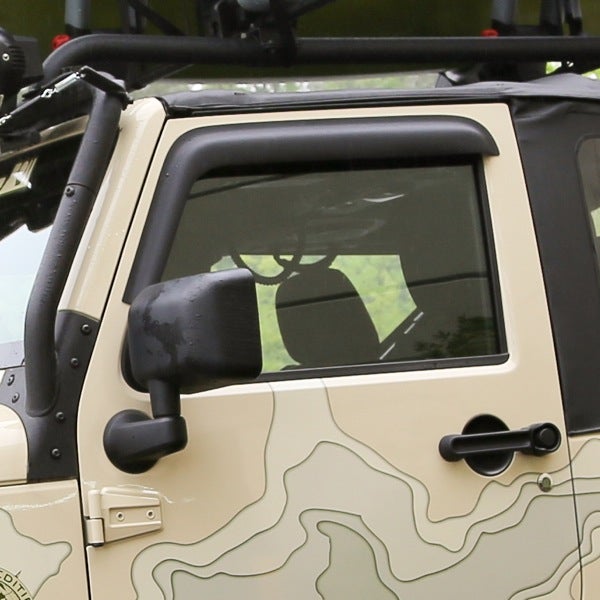 Rugged Ridge 11349.11 Window Visor Fits 07-18 Wrangler (Jk)   Rainguard;