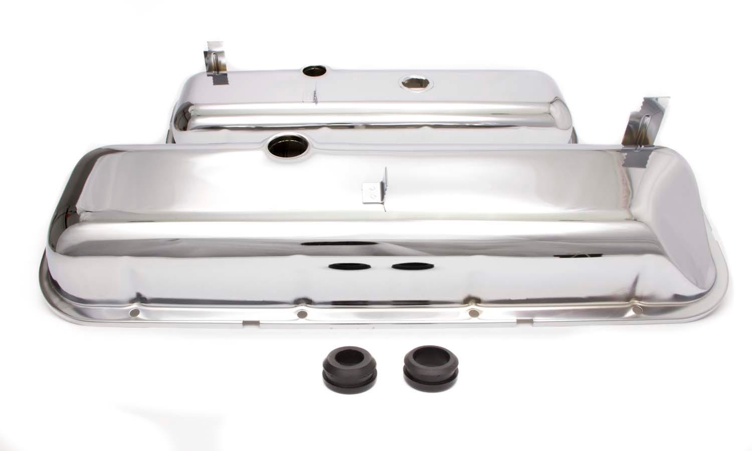 Racing Power Company R9504 Short Chrome Oem Style Valve Cover For Big Block