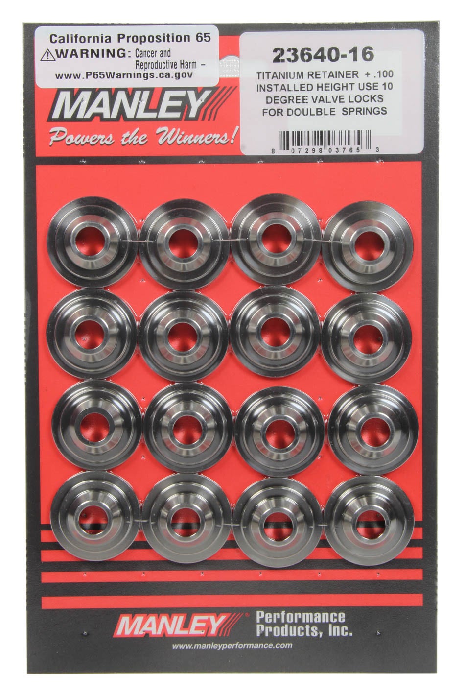 Manley 23640-16 Valve Spring Retainer   Valve Spring Retainer