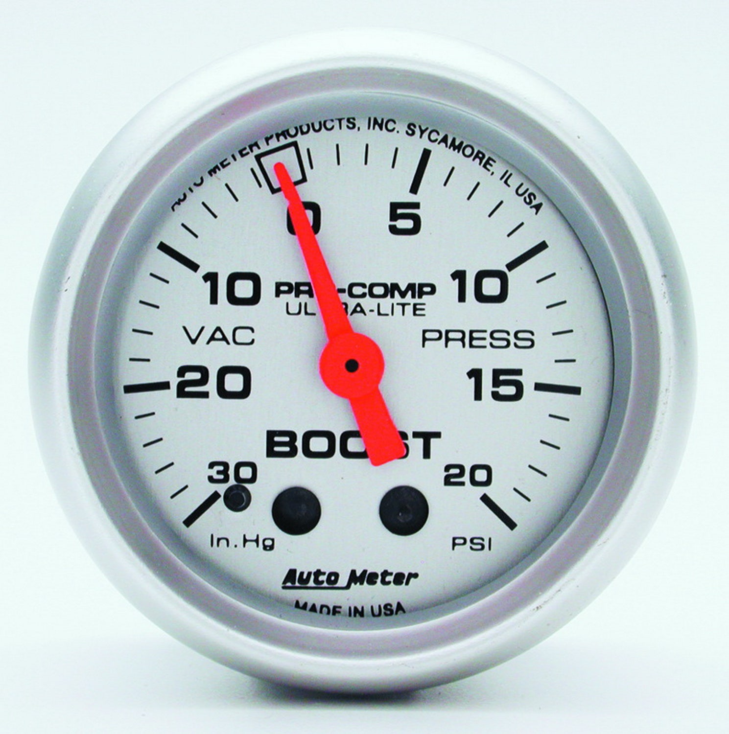 Autometer 4301 Ultra-Lite Mechanical Boost/Vacuum Gauge Auto Meter Products