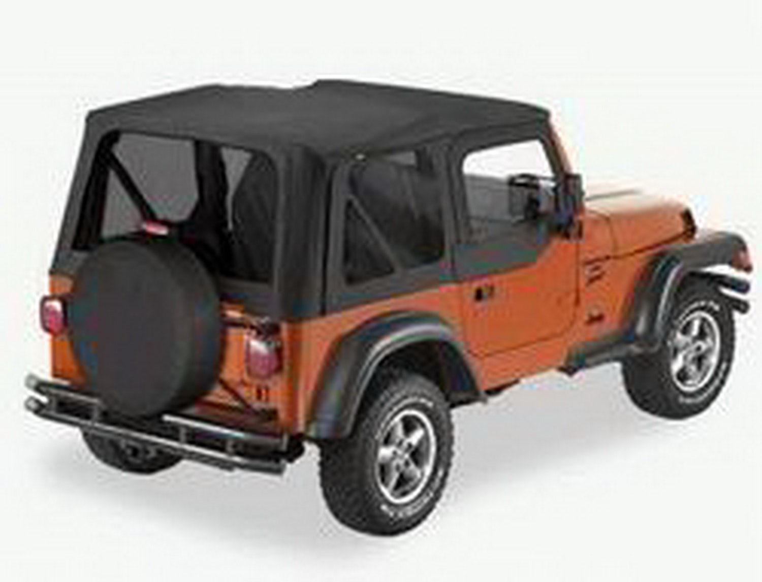 Bestop 5112415 Black Denim Replace-A-Top For Oem Hardware - Jeep 1997-2002
