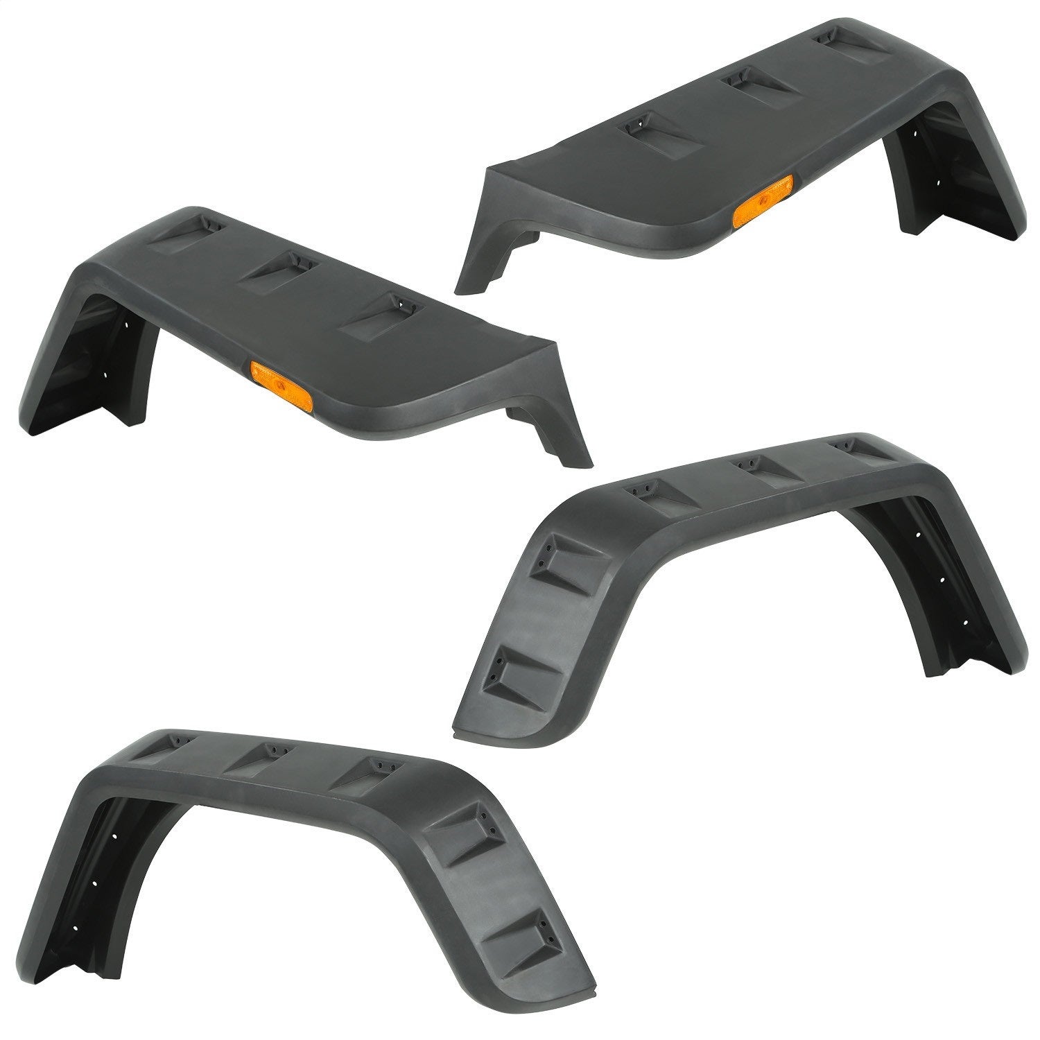 Rugged Ridge 11640.26 Hurricane Fender Flare Kit Fits 07-18 Wrangler (Jk)