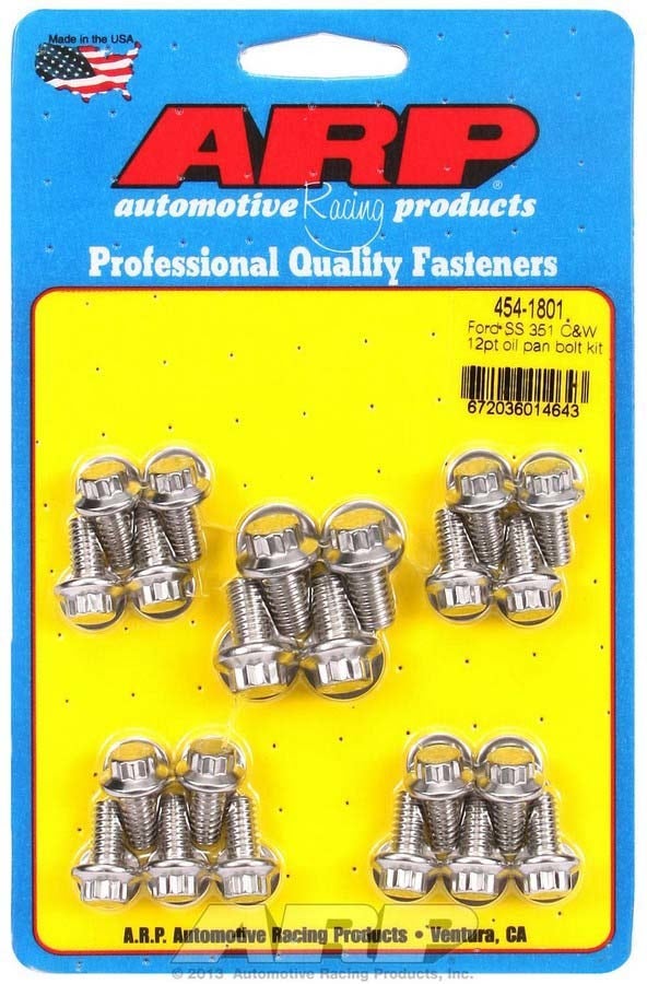 Ford S/S Oil Pan Bolt Kit 12Pt. Ford S/S Oil Pan Bolt Kit 12Pt.