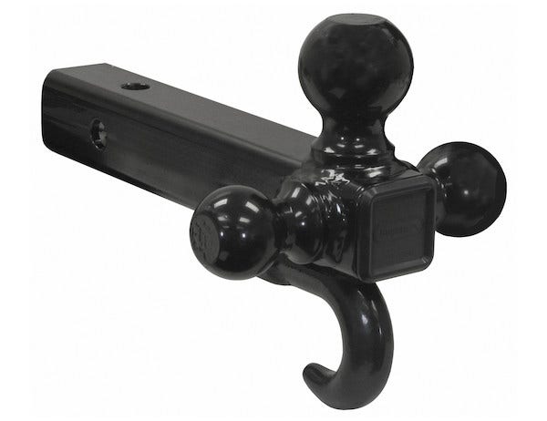 Buyers Products Tri-Ball Hitch Tubular Shank With Black Balls And Recovery Hook